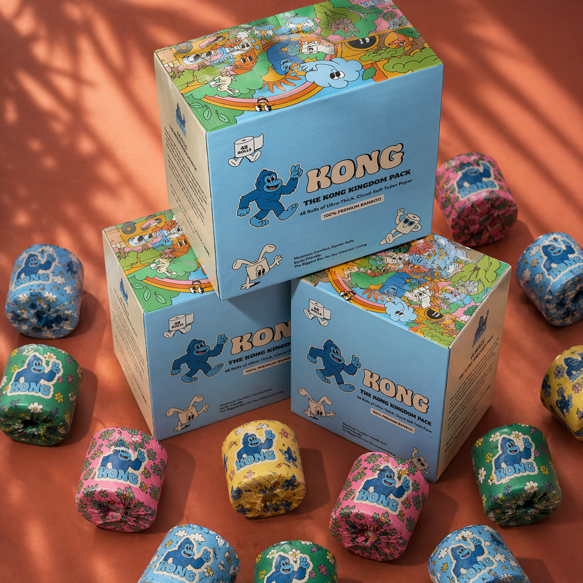KONG bamboo toilet paper boxes